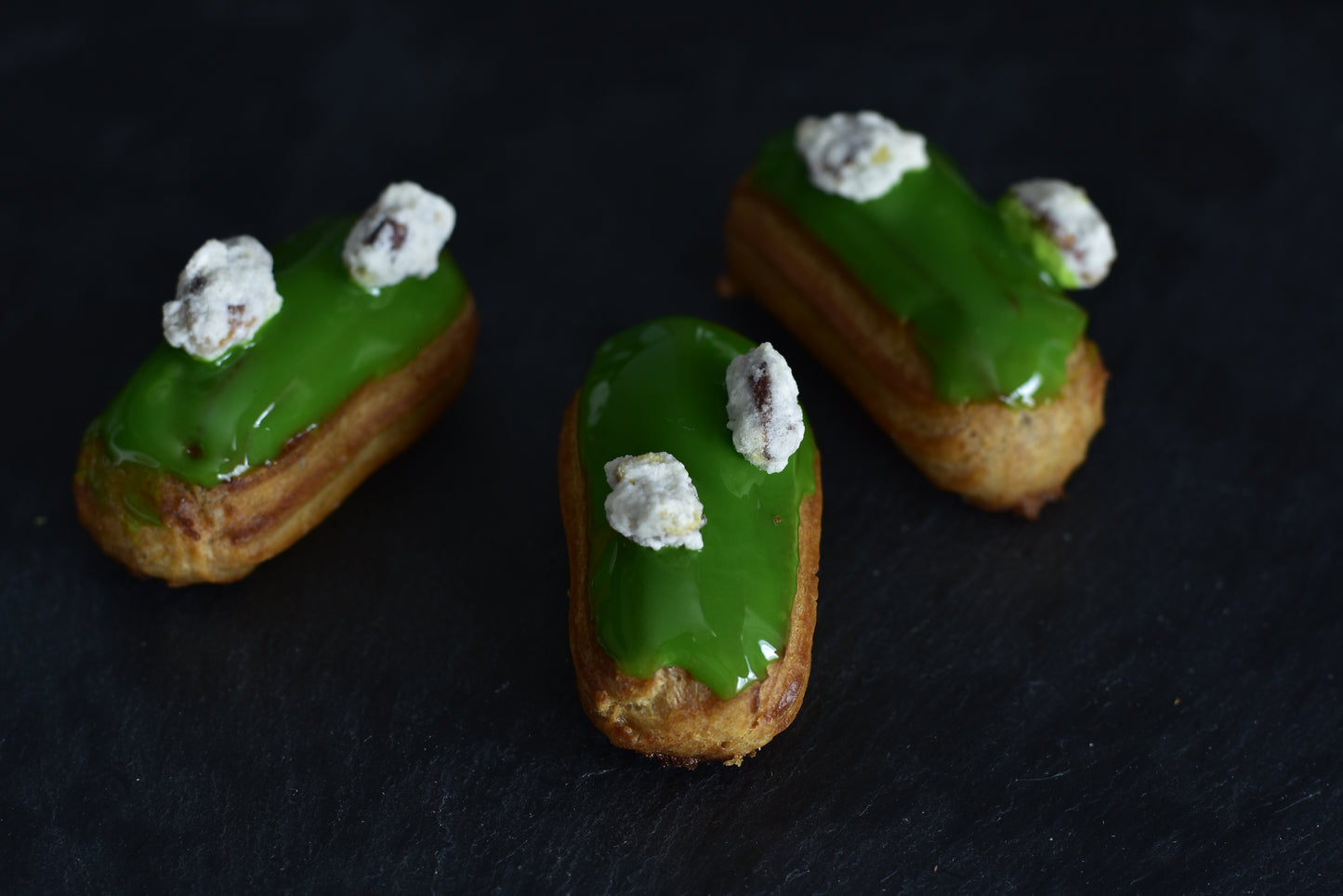 Pistachio Mini Éclair Box